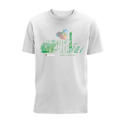 Dundee Heart of the City Kiltwalk 2024 T-Shirt | White | The Kiltwalk
